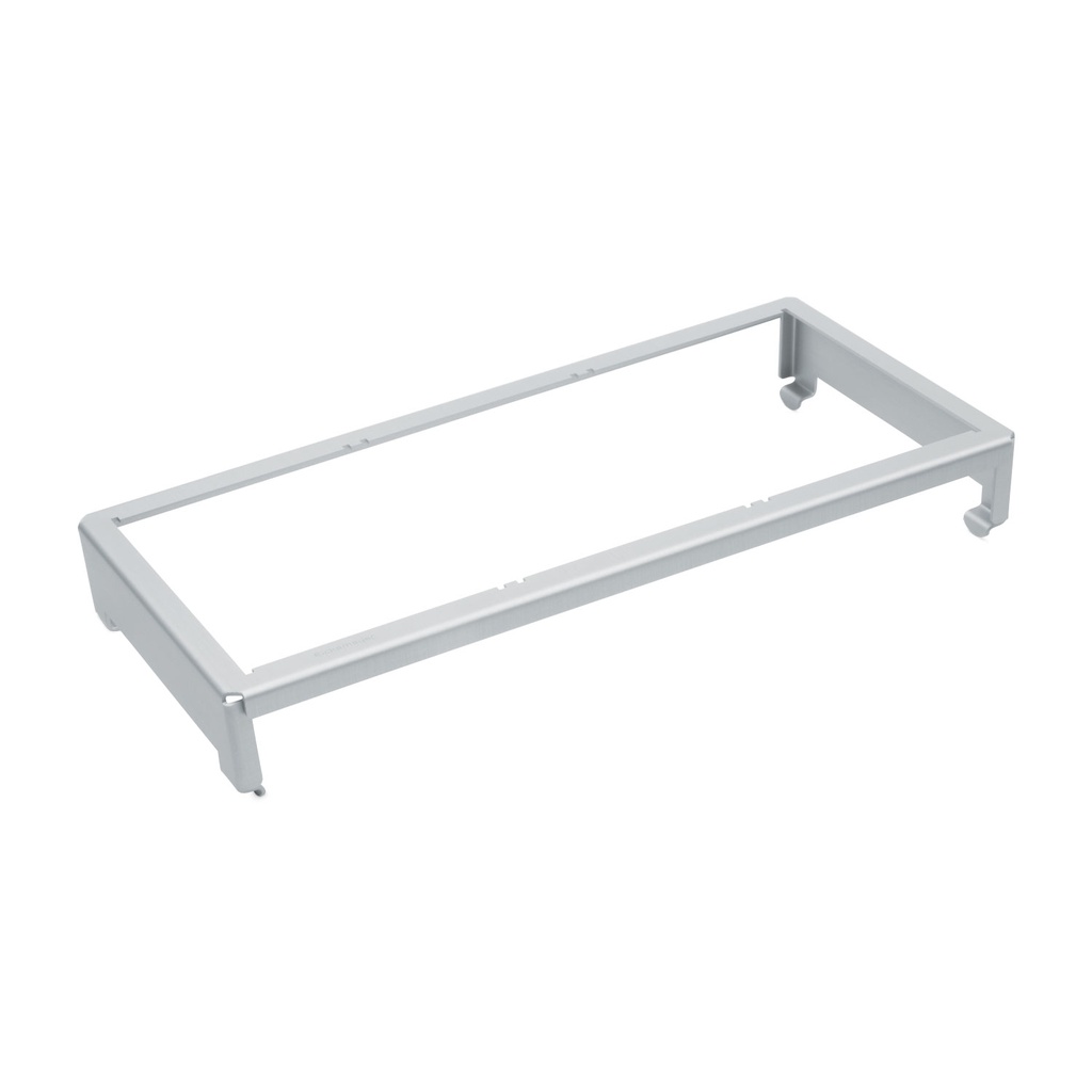 Frame voor 3 schroevenrekjes, (zilver) 