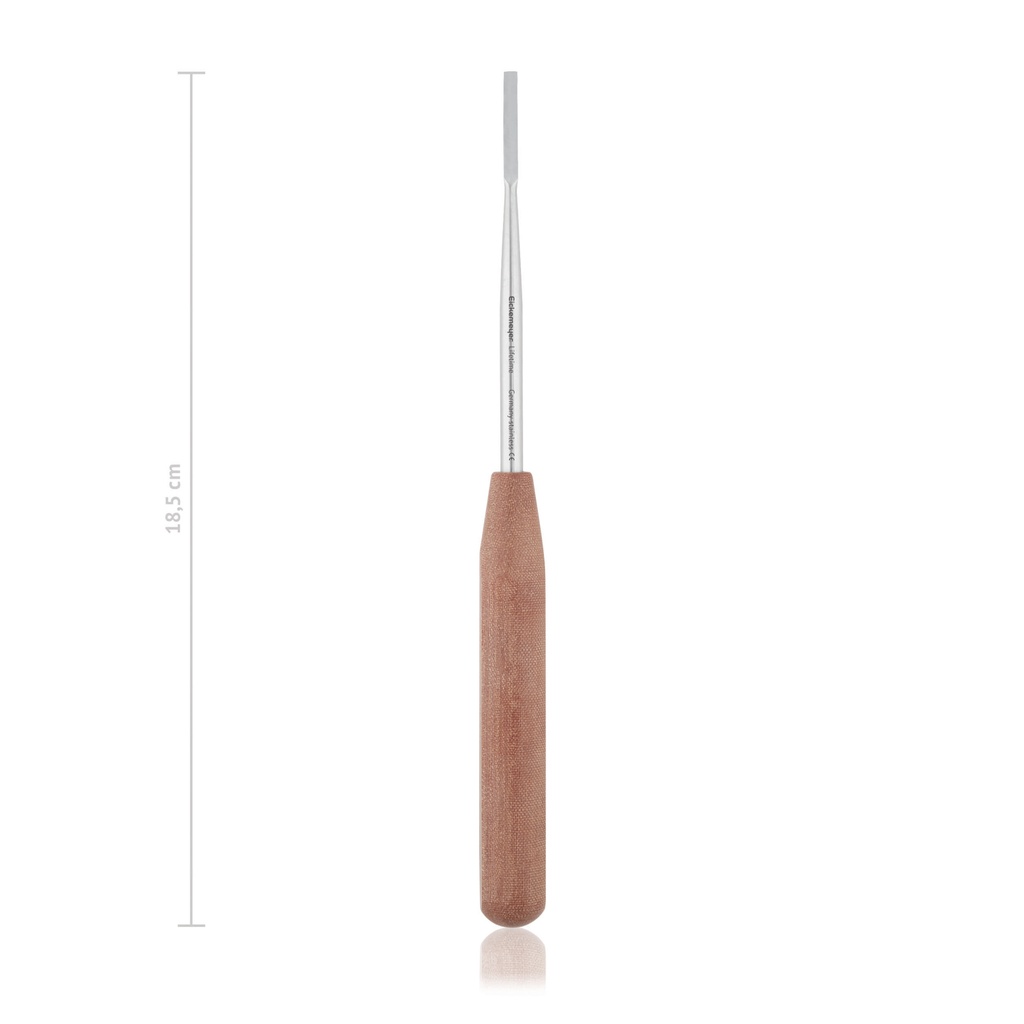 raspatorium, 18,5 cm, 3 mm, scherp met Ferrozell greep 