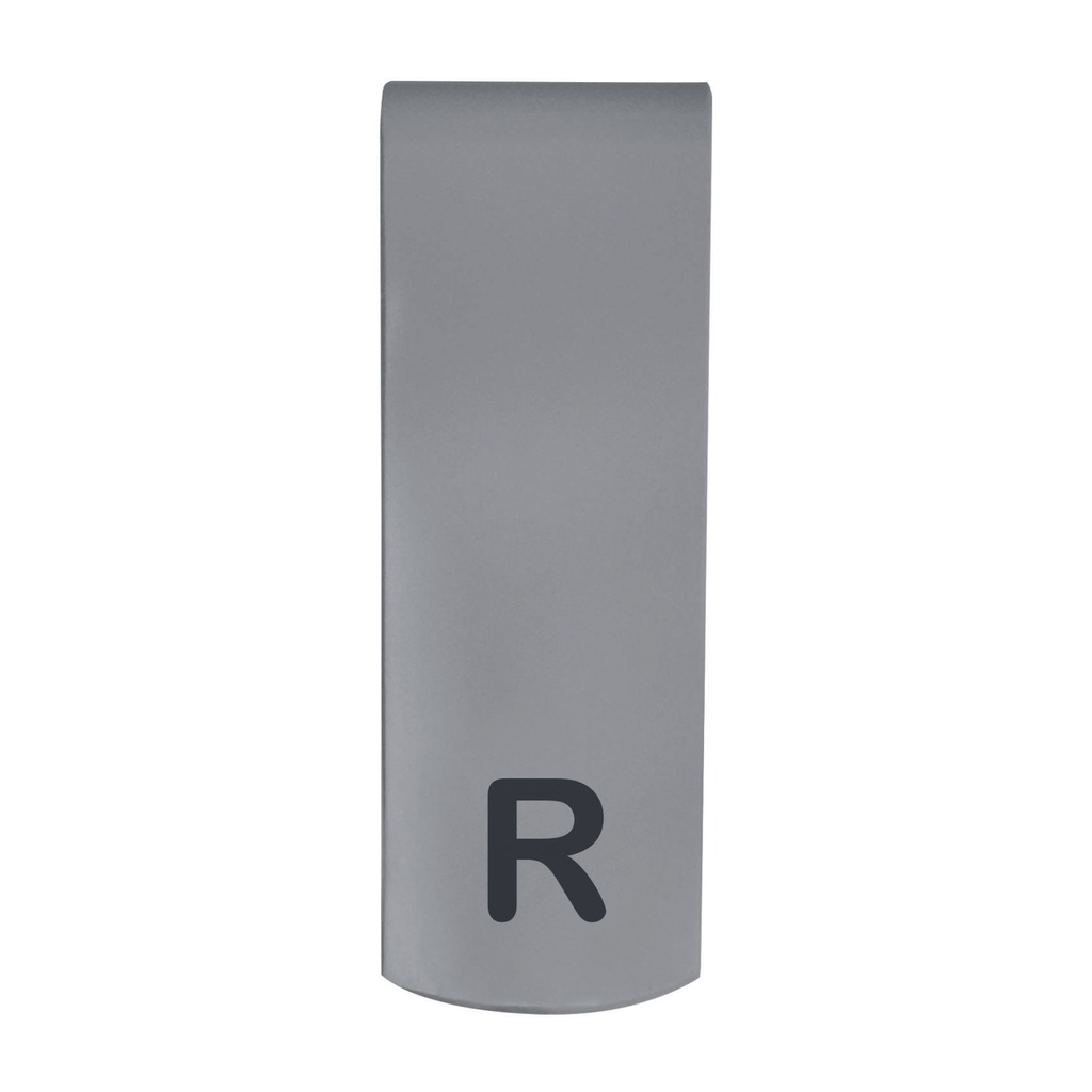 röntgen-clip L- en R, te gebruiken op cassettes, kunststof 