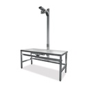 röntgentafel met geintegreerd statief universele ophanging voor alle gangbare röntgen-app. rvs, L = 160, B = 76, H =