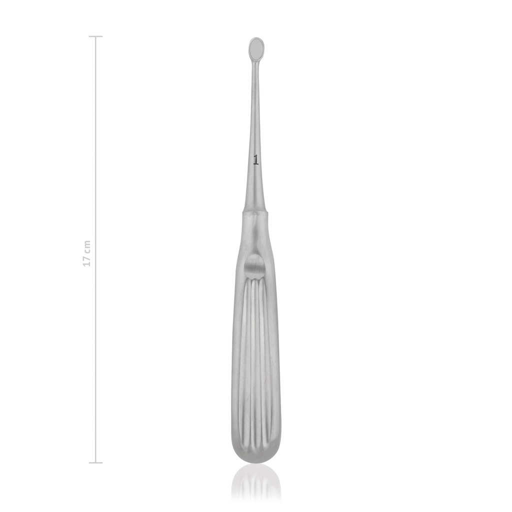 [165201] Scherpe lepel Volkmann, nr. 1, breedte 7 mm