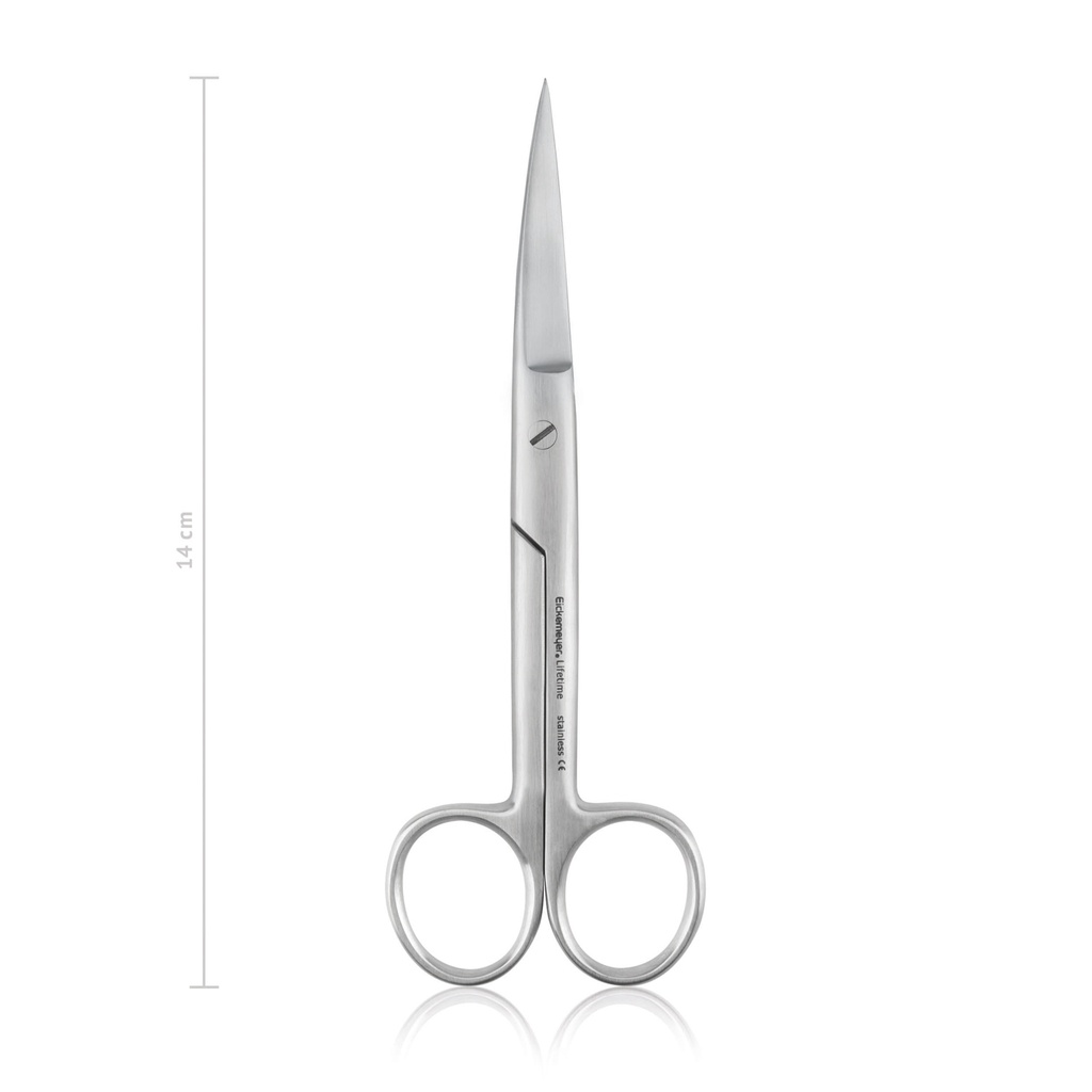 [970514] Schaar chirurgisch economy gebogen 14 cm, sp/sp