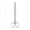 schaar chirurgisch economy gebogen, 16 cm, st/st
