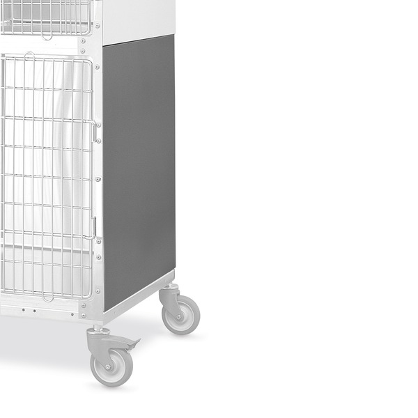 zijpaneel, rvs,  610 x 718 mm voor Shor-line kennels 