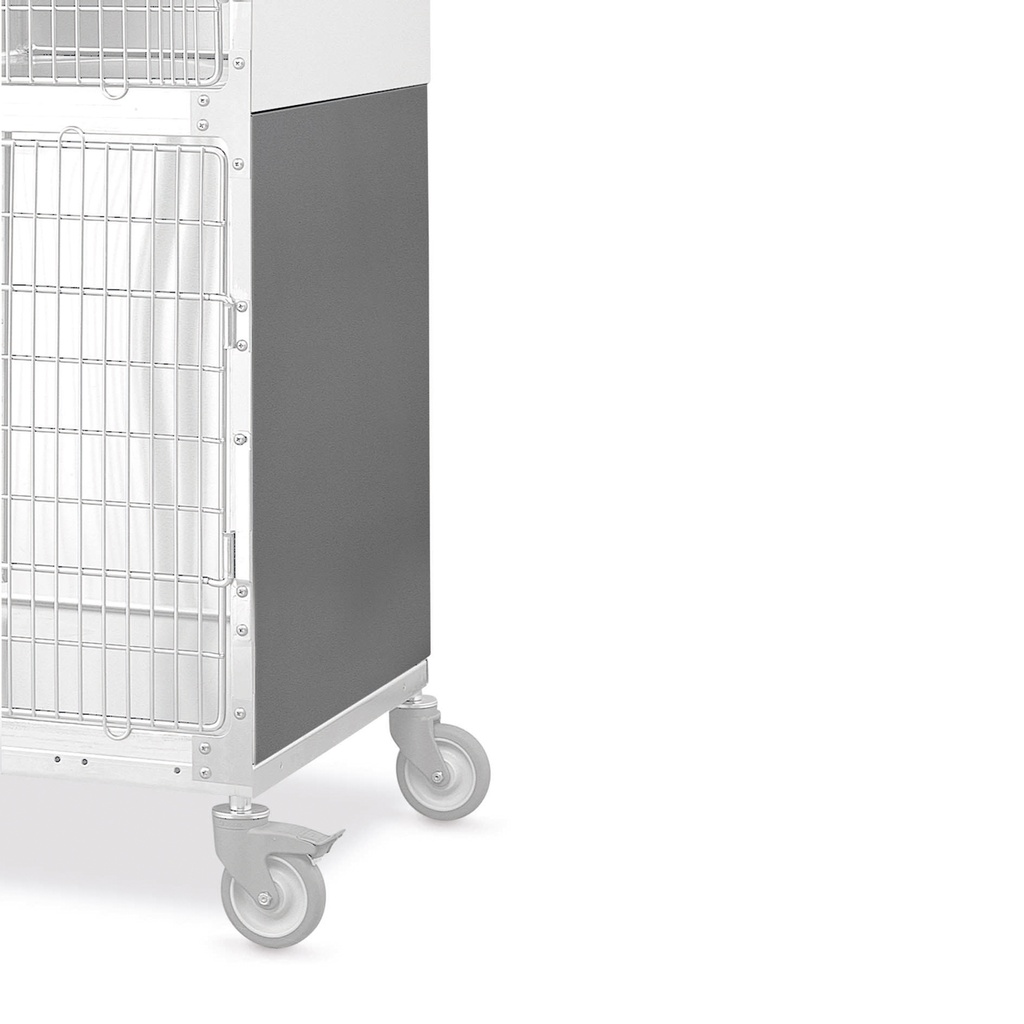 zijpaneel, rvs,  762 x 718 mm voor Shor-line kennels 