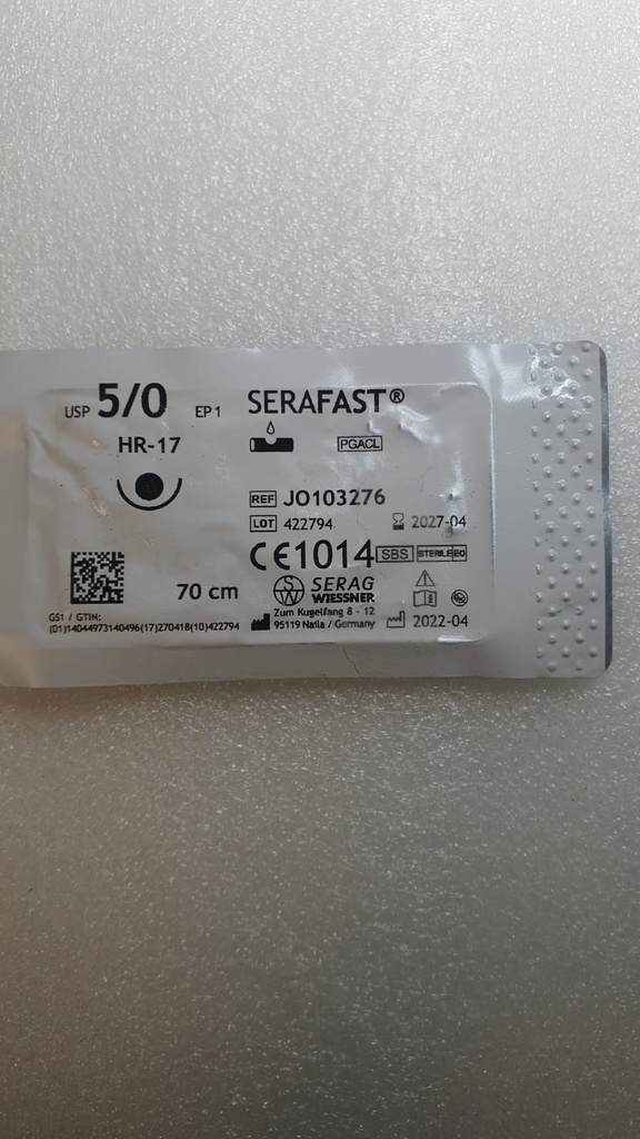 Serafast EP 1, USP 5/0 Ronde naald 