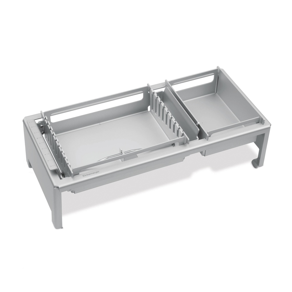 Sorteerrek met frame voor boordraden met een lengte van 160 mm onderverdeling van 0,8 - 2,5 mm