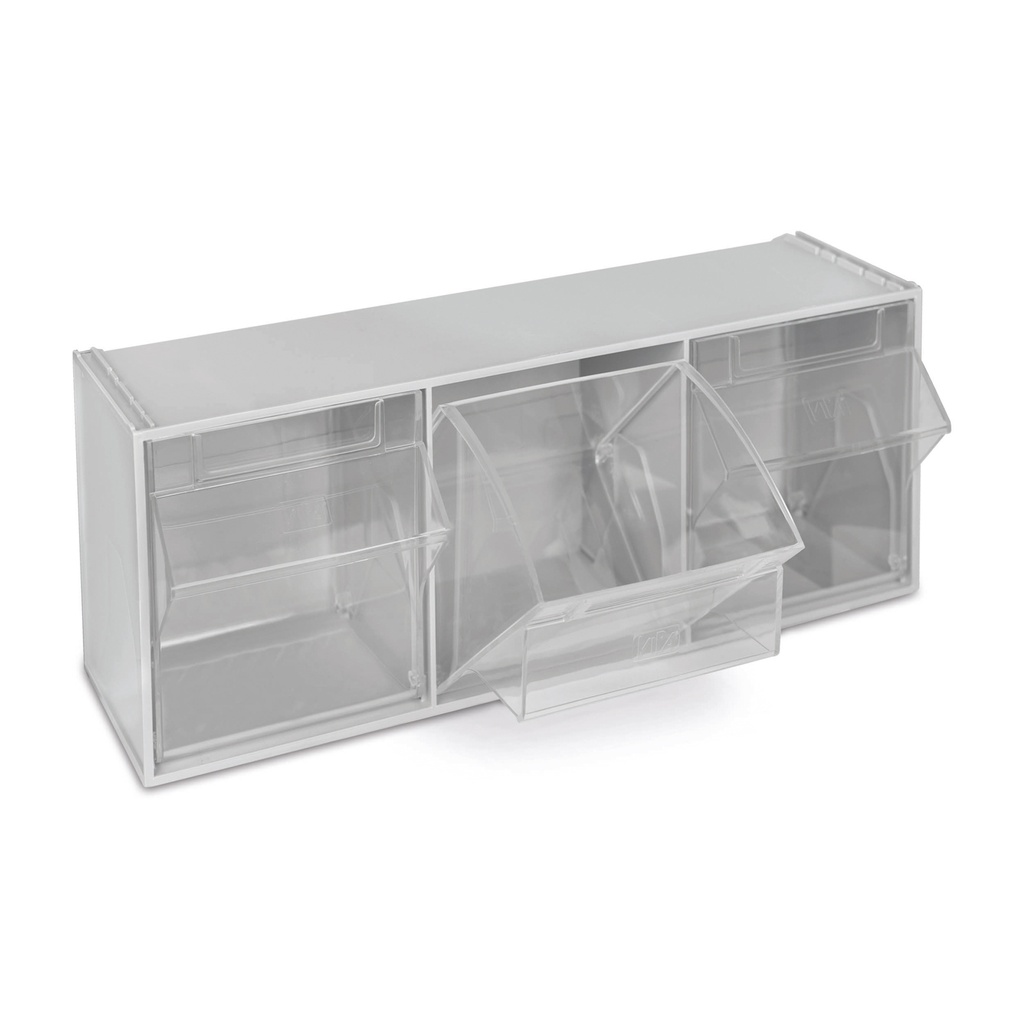 spuitdispenser, 3-delig, kleur: lichtgrijs 60 x 21,4 x 24 cm, met wandbevestiging