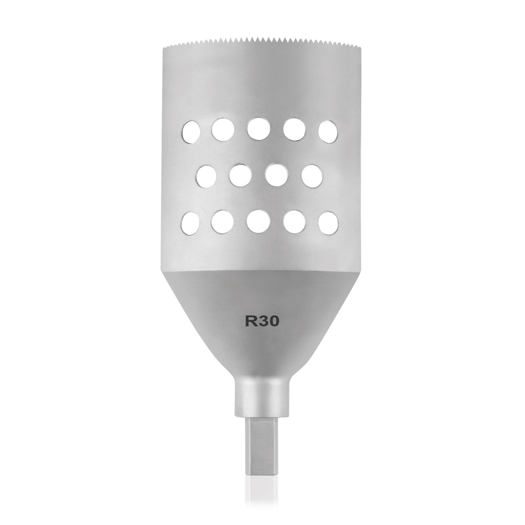TPLO zaagblad gecannuleerd, R30/50mm, Driehoekige schacht 