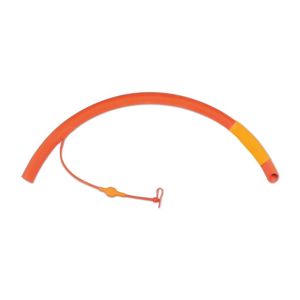 Tracheotube in grootte, ID = 16,0 mm rood gummi, met controleballon, 48 cm lang