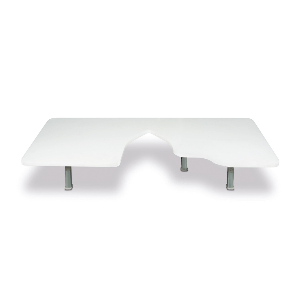 Polypropyleen cardiale echografietafel (PE500) 60 x 140 cm, H 19 cm