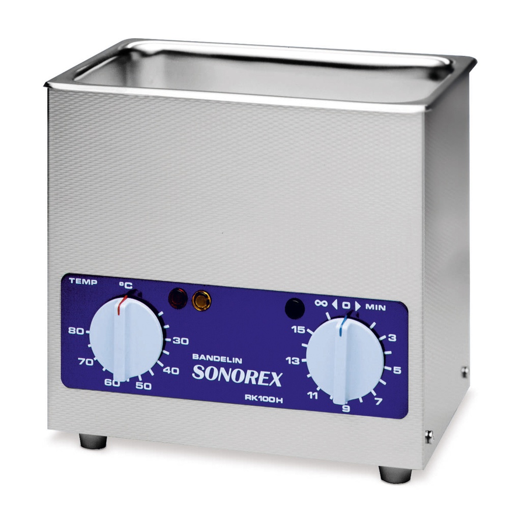 BenELIN reinigingsapp. RK 100 H, voor kleine instrumenten, met verwarming 30-80°C, schakelklok, binnenmaat: 240 x