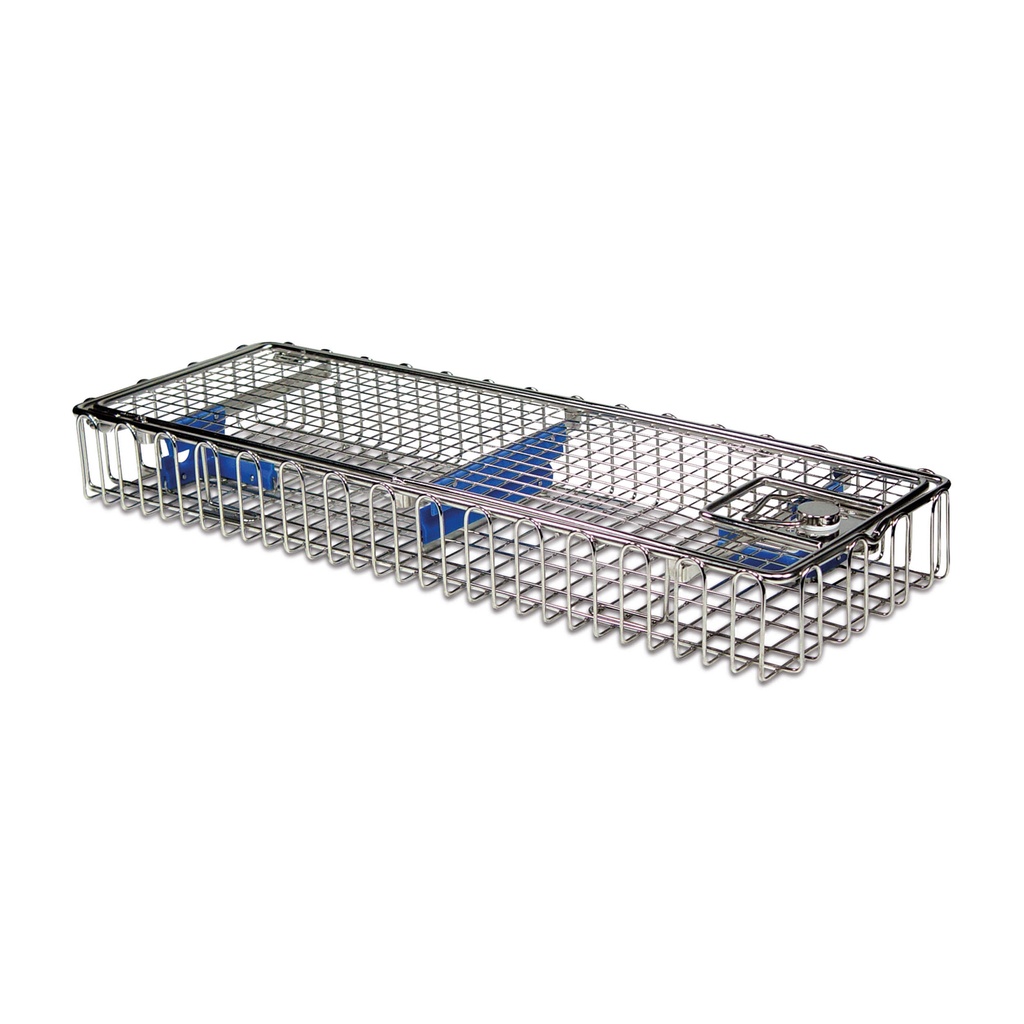 Universele laparoscoopmand 460 x 160 x 52 mm, met deksel en aanpasbare fixatie-elementen