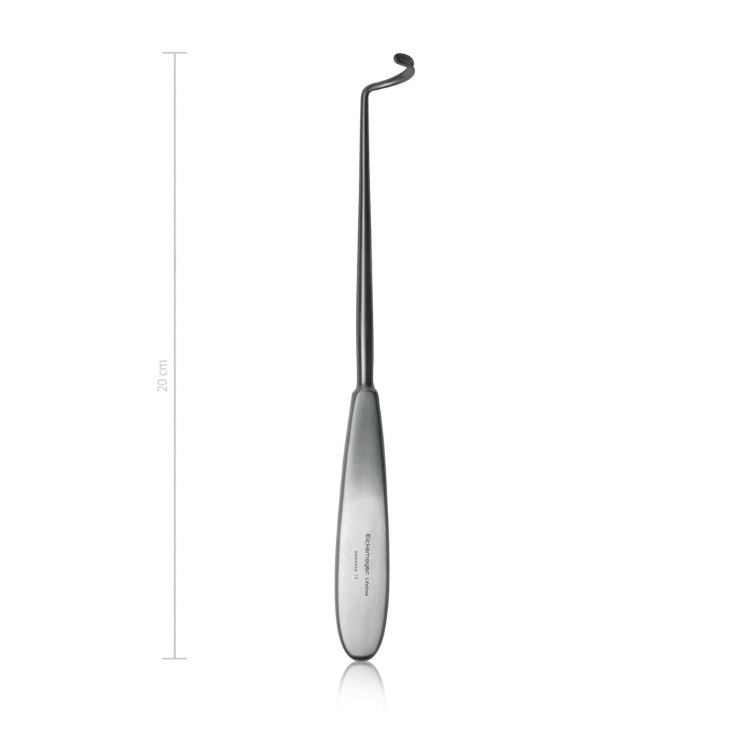 [154320] Onderbindingsnaald Deschamps, 20 cm, links/stomp