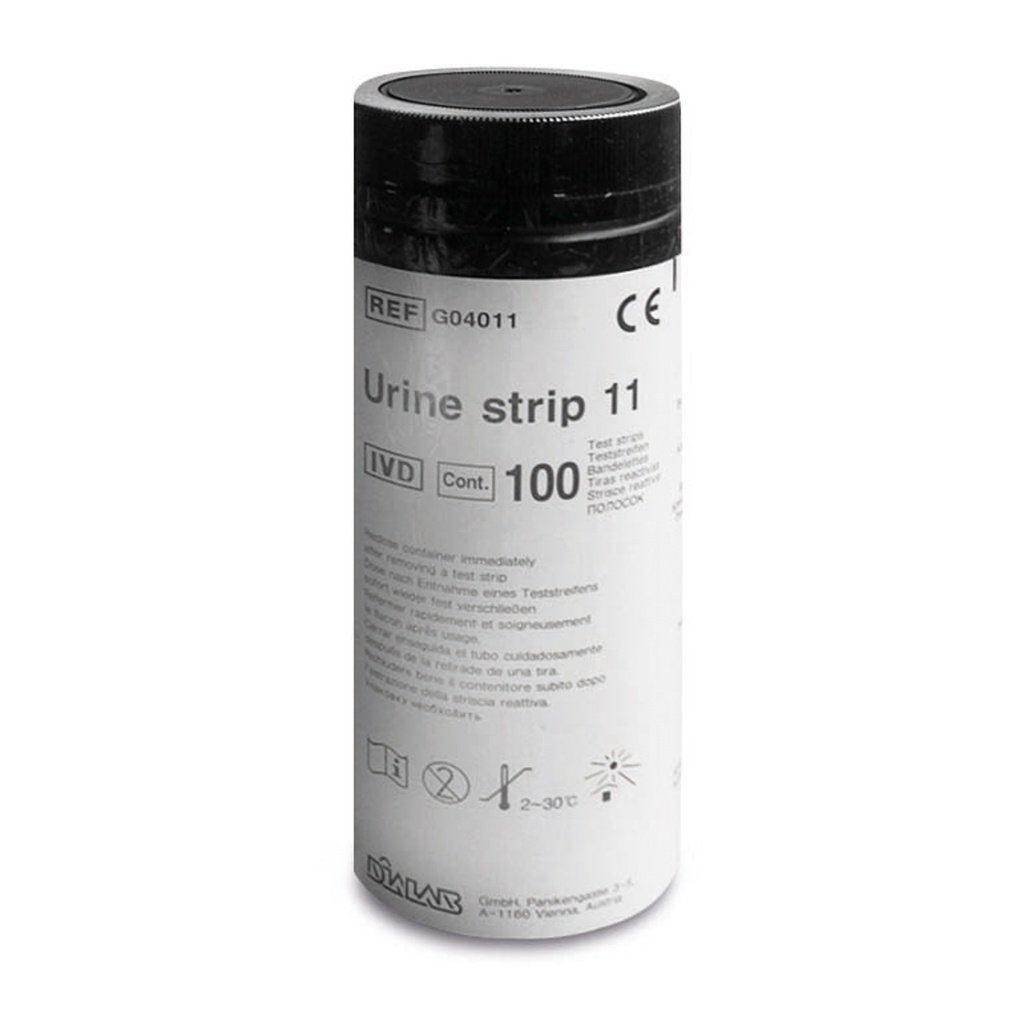 Urineteststrips, verpakking met 100 stuks