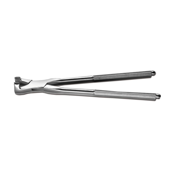 kiezentang met lange bek, ronde greep ideaal voor extractie lange molaren, 48 cm
