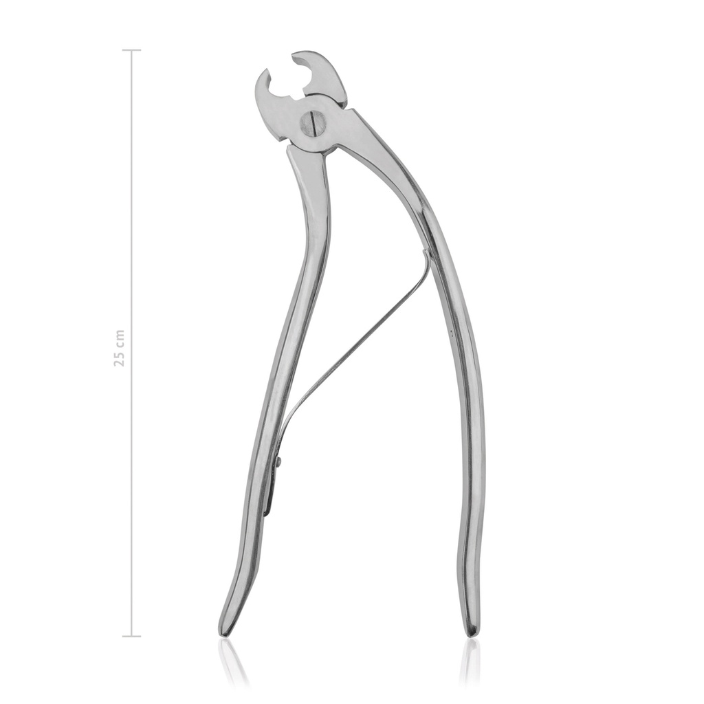 kiezentang, speciaal gebogen, voor extractie van haaktand, 25 cm WWE Nr. 500223010