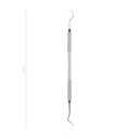 Dubbelzijdige parodontale sonde, met markeringen