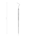 Parodontale sonde voor het onderzoeken van de toestand van het tandvlees, met een indeling van 2-4-6-8-10-12 mm