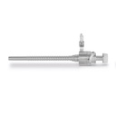 Trocar huls, binnen-Ø = 5,5 mm, L = 9,5 cm, automatische flapafsluiter, afsluitkraan en schroefdraad