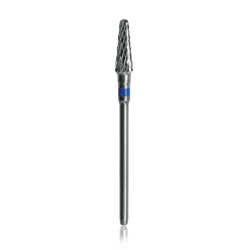 Hardmetalen boor, middelgroot, met blauwe ringmarkering