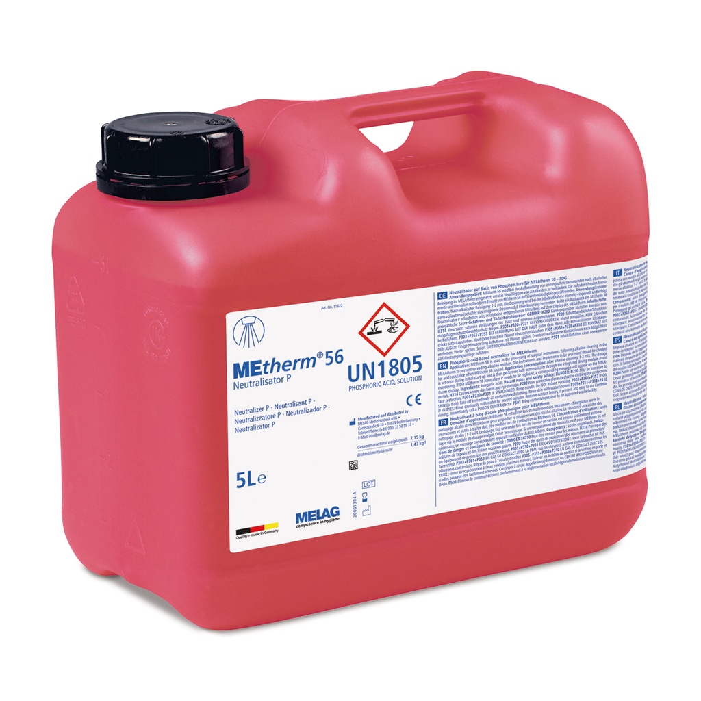 Melatherm 56 Neutralizator  Pna bazie kwasu fosforowego, 5 l do Melatherm 10