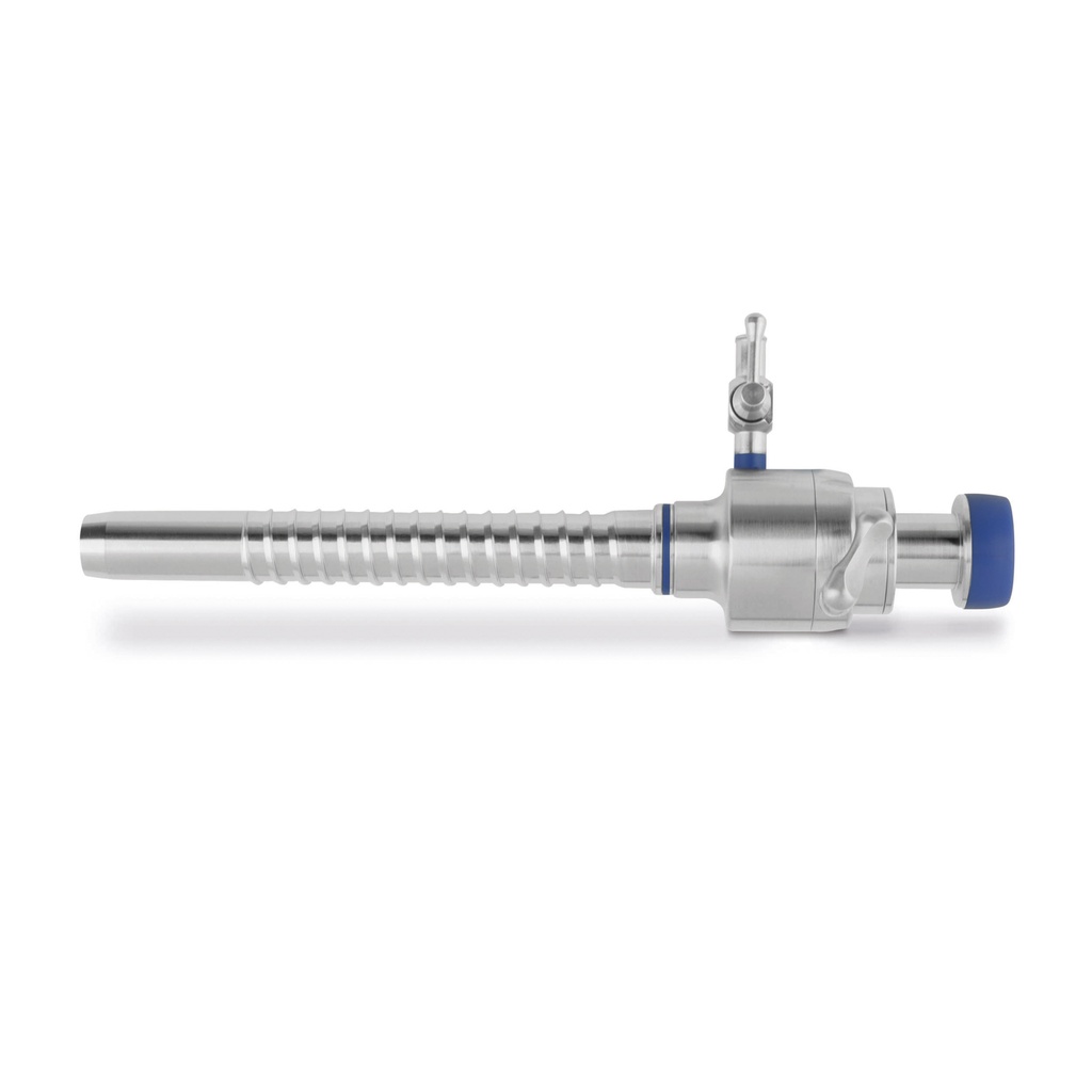 Trocar, Ø = 11 mm, L = 10,1 cm, trocarhuls met draad en insufflatie-aansluiting