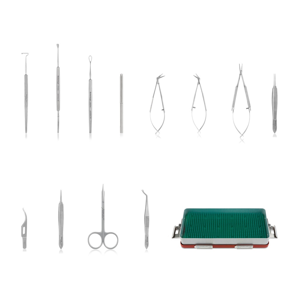 Geavanceerde set oogheelkundige instrumenten