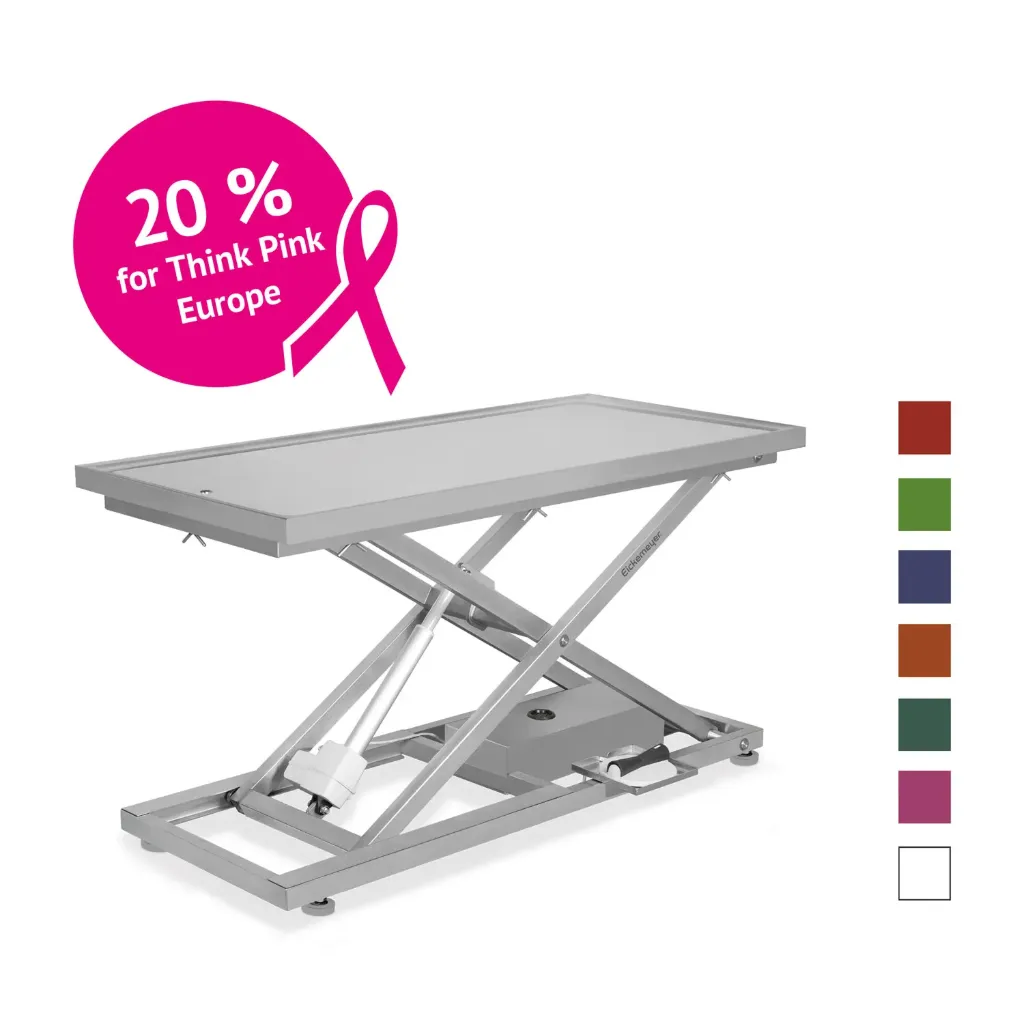 [6042000024] Schaartafel II RVS (Roestvrij staal, zonder accu, zonder accu en wielen, zonder elektrische kanteloptie, zonder ingebouwde weegschaal, Zonder dentaal extensieblad)