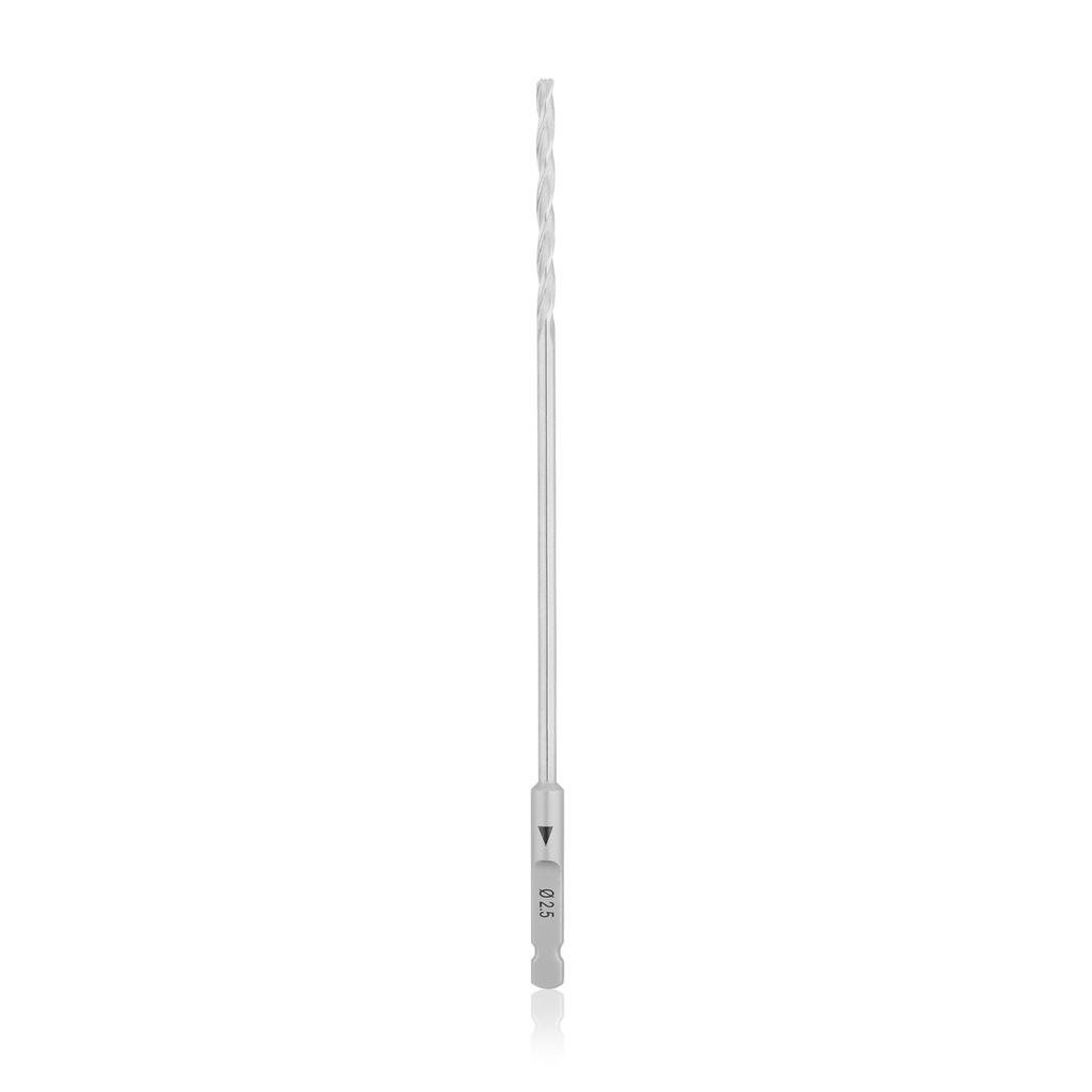Kanülált spirálfúró, 1,2 / Ø2,5 / 120 mm, AO gyorscsatlakozással