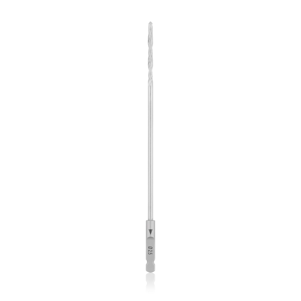 Nem kanülált spirálfúró, Ø2,5 / 120 mm, AO gyorscsatlakozással