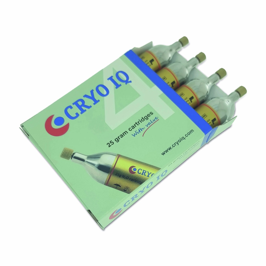 4 x CryoIQ® N2O Cartridge 25G