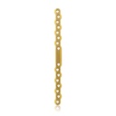 EickLoxx S-Typ botplaat 16-gats, 180 x 12 x 4,5 mm, Titanium, gold