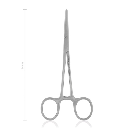[141614] arterieklem Crile, 14 cm, recht  