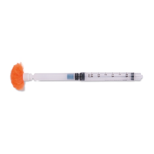 [218131] spuit 3 ml, zonder naald (oranje) voor blaaspijp 11 mm 