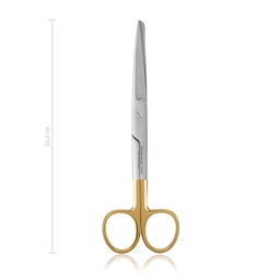 [113316] Schaar chirurgie gebogen TC, 16,5 cm, sp/st