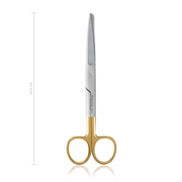 [113316] Schaar chirurgie gebogen TC, 16,5 cm, sp/st