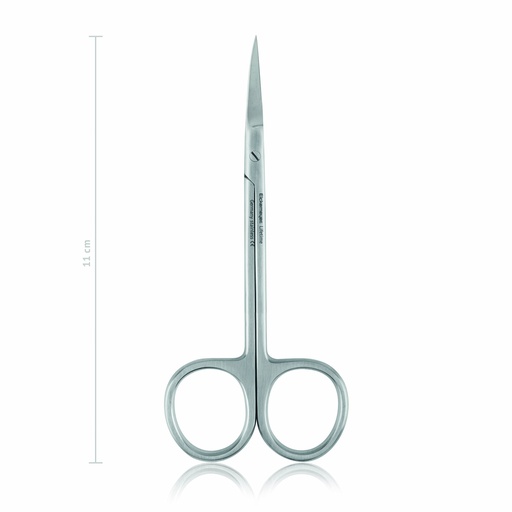 [110711] Fijne schaar 11 cm, gebogen