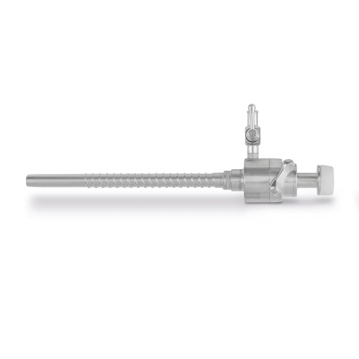 [30495000] Trocar huls, binnen-Ø = 5,5 mm, L = 9,5 cm, automatische flapafsluiter, afsluitkraan en schroefdraad